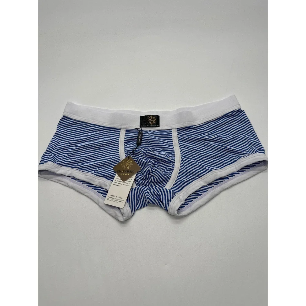 Brave Person Mens Blue Striped Boxer Briefs‎ Underwear | Comfortable  large nwt